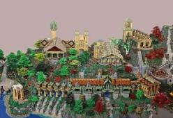 Lego: ecco la sorprendente riproduzione di Granburrone del Signore degli Anelli