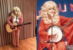 Adele si traveste da Dolly Parton per una festa: è uguale a lei!