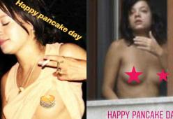 Lily Allen celebra il Pancake Day con dei topless su Instagram