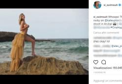 La prorompente Kate Upton in topless è stata vittima di un piccolo incidente 