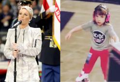 Pink fa le prove sul palco, la figlia pattina sotto il palco: guarda il dolcissimo video