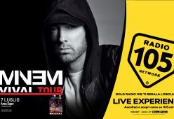 Regolamento: "VIVI UN’ESCLUSIVA LIVE EXPERIENCE AL CONCERTO DI EMINEM CON RADIO 105”
