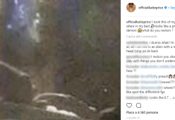 La modella Katie Price posta le foto del fantasma che le infesta casa