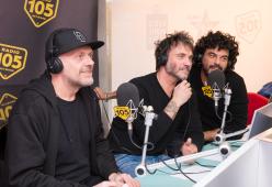 Il trio Max Pezzali, Nek e Francesco Renga di nuovo a 105 Mi Casa: le foto