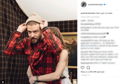 Justin Timberlake, nuovo post super romantico per Jessica Biel: "Mi guarda le spalle"