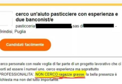"Non cerco ragazze grasse": annuncio di lavoro fa infuriare il web