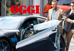 Lapo Elkann distrugge la sua Ferrari “personalizzata” da fermo