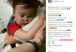 Alfie respira ancora dopo 12 ore senza respiratore: questa è la sua storia
