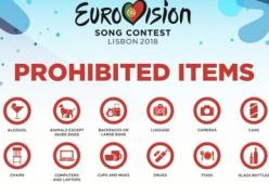 Dalla pallina da golf ai carrelli della spesa: la (strana) lista degli oggetti che non si possono portare all'Eurovision Song Contest