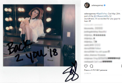 Selena Gomez annuncia il nuovo singolo "Back to You"