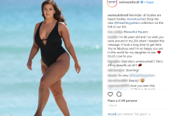 Ashley Graham senza fotoritocchi nella sua nuova linea di costumi