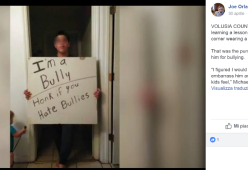 Il figlio è un bullo, il padre lo punisce proprio bullizzandolo