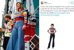 La risposta di Ambra Angiolini alle polemiche sul pullover da 325 euro 