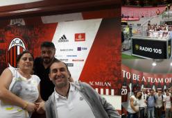 105 Giornata Rossonera: i vincitori del nostro concorso a San Siro con i giocatori del Milan