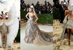 Met Gala 2018: Katy Perry con le ali, Ariana Grande con la Cappella Sistina e Rihanna in versione papessa 