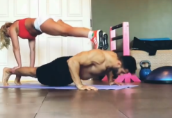 L'incredibile allenamento di Britney Spears con il suo fidanzato
