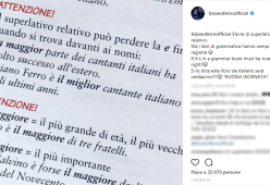 "Tiziano Ferro è il miglior cantante italiano degli ultimi anni": lo dice un libro di grammatica...