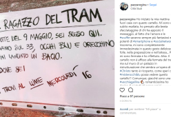 L’appello al ragazzo incontrato sul tram: “Mi hai lanciato un bacio. Dove sei?”