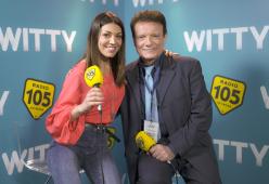 Massimo Ranieri con Ylenia nel backstage di Amici 17