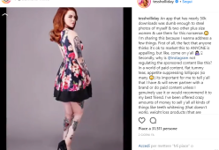 Modella plus-size contro “app dimagrante”: aveva snellito una sua foto senza permesso