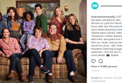 Tweet razzista di Roseanne Barr: la Abc cancella Pappa e Ciccia
