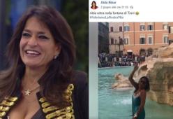Grande Fratello: Aida Nizar multata per aver fatto il bagno nella Fontana di Trevi
