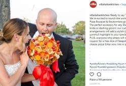 Arriva il bouquet di pizza, la nuova tendenza per gli sposi