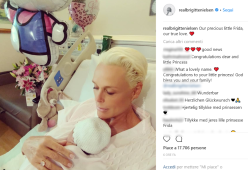 Ecco la prima foto di Frida, la figlia di Brigitte Nielsen