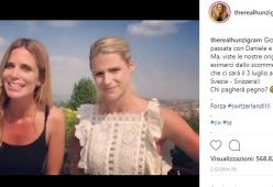 La sfida Mondiale tra Michelle Hunziker e Filippa Lagerback: vince la svedese e la svizzera paga pegno