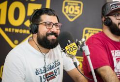 Pietro Virgilio a 105 WAG: le foto dell'intervista