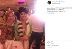 Nadia Toffa, prima uscita pubblica a Bologna per una sfilata 