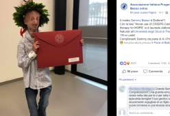 Sammy Basso, il ragazzo affetto da progeria, si è laureato con 110 e lode