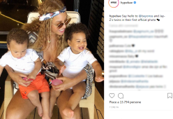 Beyoncé, prima foto pubblica ufficiale con i suoi gemelli