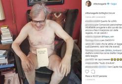 Vittorio Sgarbi, nudo integrale su Instagram. I follower si scatenano