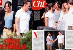 Ambra e Allegri fanno le "prove" di famiglia