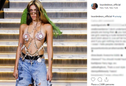 Topless velato e peli in vista: la figlia di Madonna protagonista alla New York Fashion Week