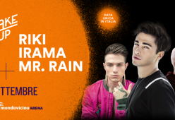 Al “WAKE UP” il 22 settembre un live unico in Italia: Riki, Irama e Mr Rain!