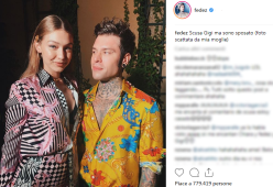 Fedez e la foto con Gigi Hadid: "Scusa, ma sono sposato"