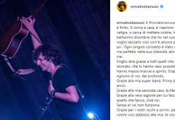 Ermal Meta chiude il tour: «Ho un bellissimo disordine nel cuore»