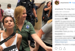 Emily Ratajkowski e Amy Schumer arrestate durante le proteste contro il giudice Kavanaugh