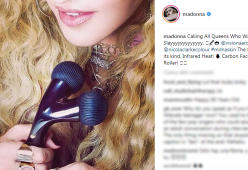 Madonna, un accessorio della sua linea beauty sembra un vibratore. L'ironia dei follower