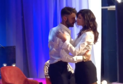 Corona e Belen ballano un lento romantico al Maurizio Costanzo Show
