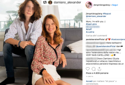 GF Vip, il figlio di Jane Alexander: “Mamma sono con te”, poi inizia a seguire il profilo di Elia Fongaro