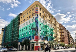 Il murales che assorbe lo smog: ecco l’opera di street art a Roma