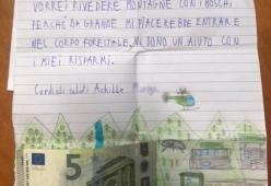 Bambino di 9 anni dona la sua paghetta per i boschi del Veneto