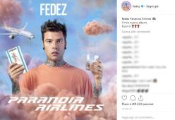 Fedez, Paranoia Airlines è già disco di platino