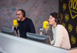 Valerio Mastrandrea e Chiara Martegiani, guarda le foto dell'intervista a 105 Friends