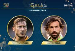 Gran Galà del Calcio AIC: Francesco Totti e Andrea Pirlo riceveranno il Premio alla Carriera