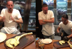Franck Ribery e la bistecca ricoperta d’oro: scattano le critiche (e una multa) al calciatore