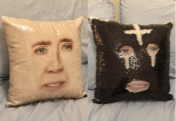 Il cuscino con la faccia di Nicolas Cage è la cosa più assurda che vorrai comprare nel 2019